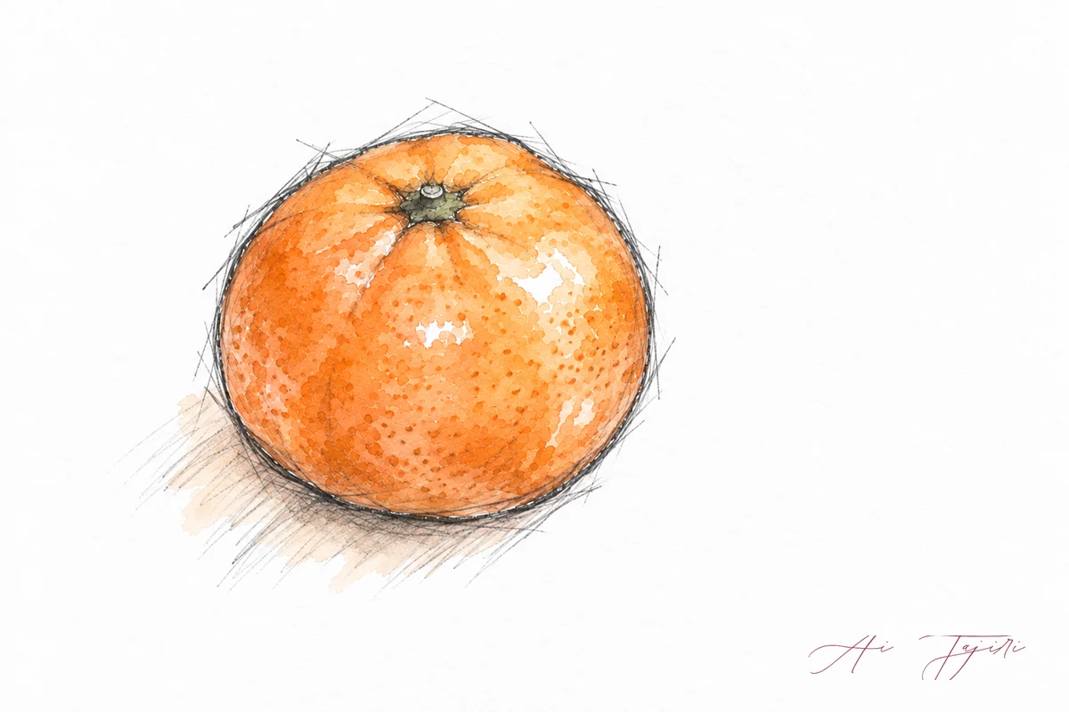 まるごとの蜜柑がひとつ